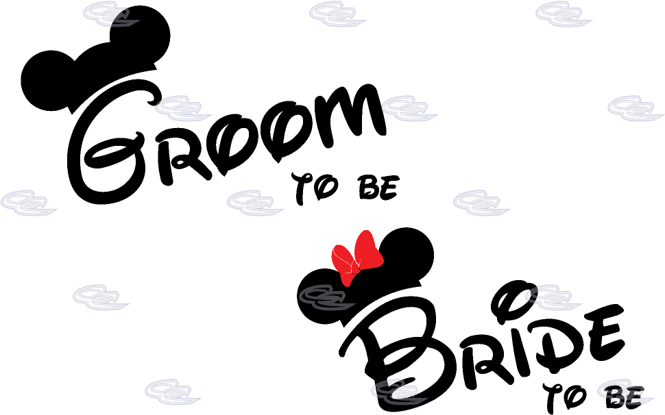 Groom Clipart Mickey Mouse - Groom Mickey Mouse Fonts (1013x697), Png Download