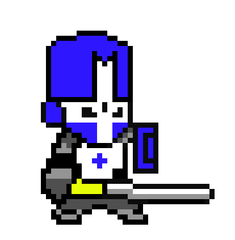 8-bit Castle Crasher - Castle Crashers 8 Bit (460x470), Png Download