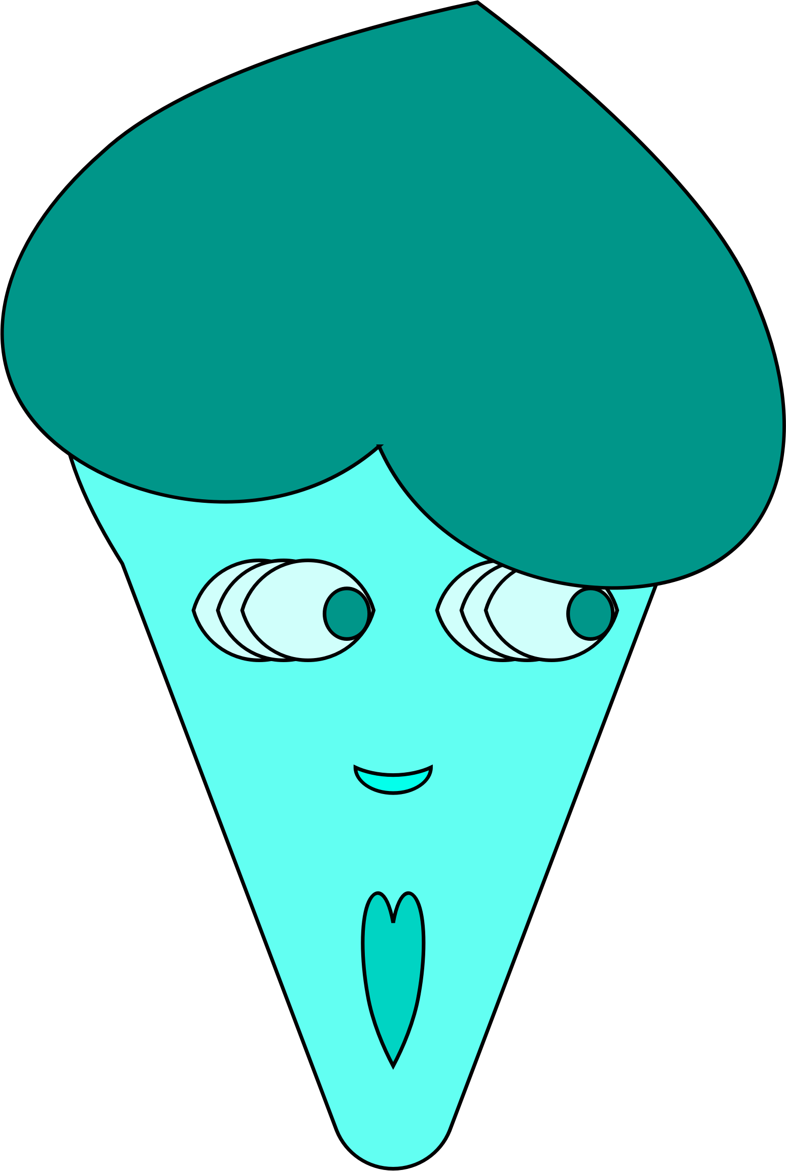 Big Image - Triangle With Face (1549x2308), Png Download