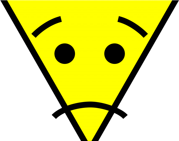 Triangle Clipart Face Clipart - Triangle With Face Clipart (640x480), Png Download