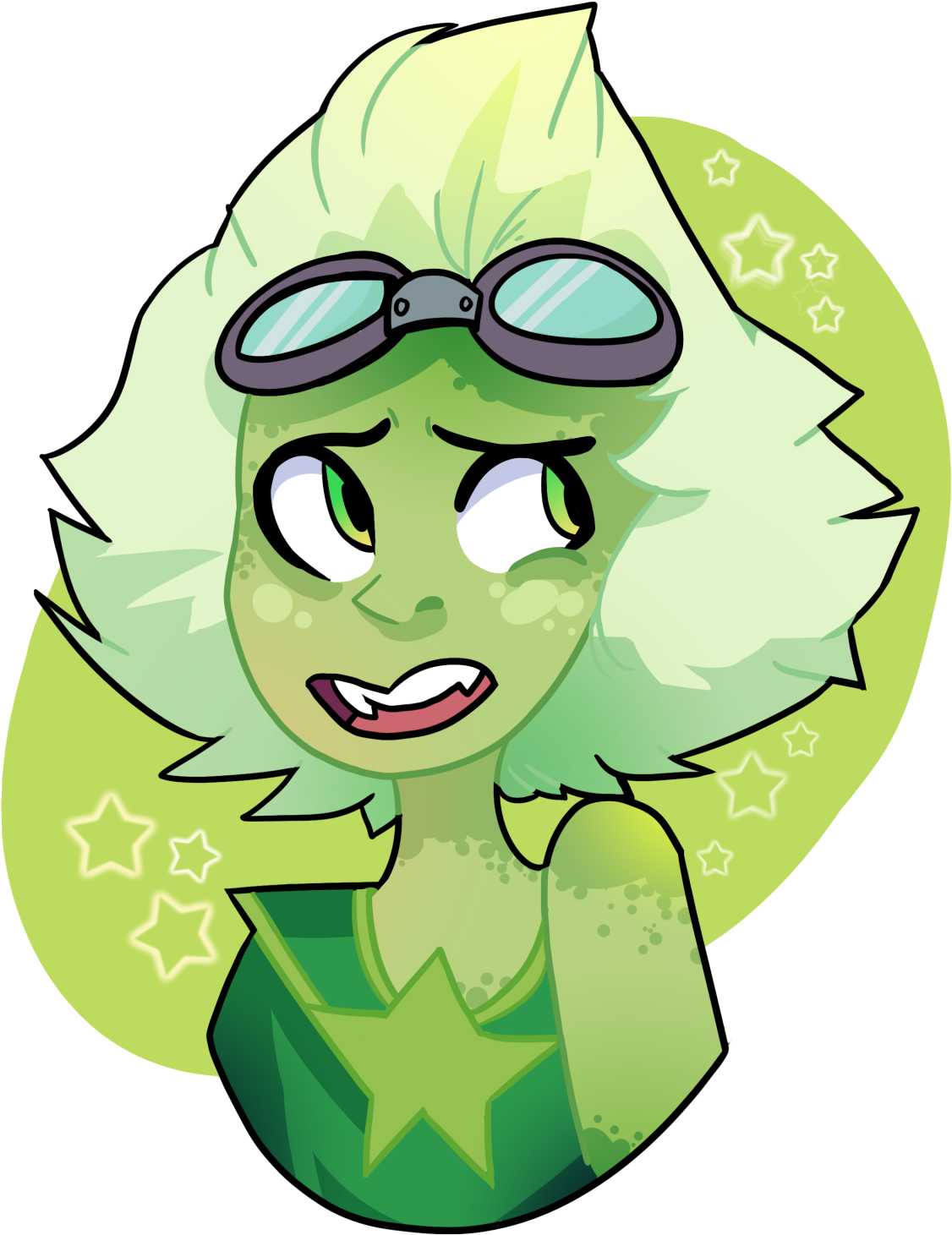 Su Art,steven Universe,фэндомы,su Персонажи,peridot - Triangle (1280x1600), Png Download