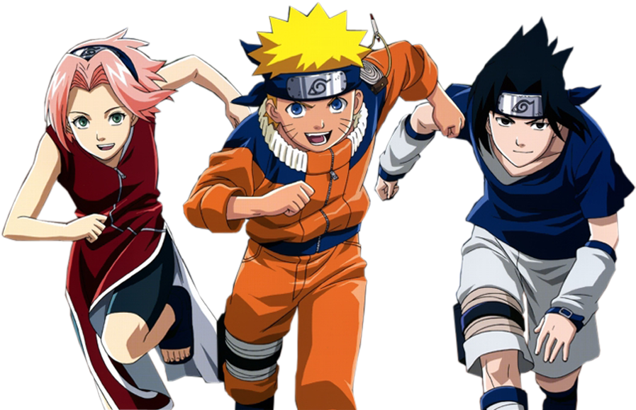 Naruto Characters - - Naruto Japan Anime Art 32x24 Poster Decor (1024x768), Png Download