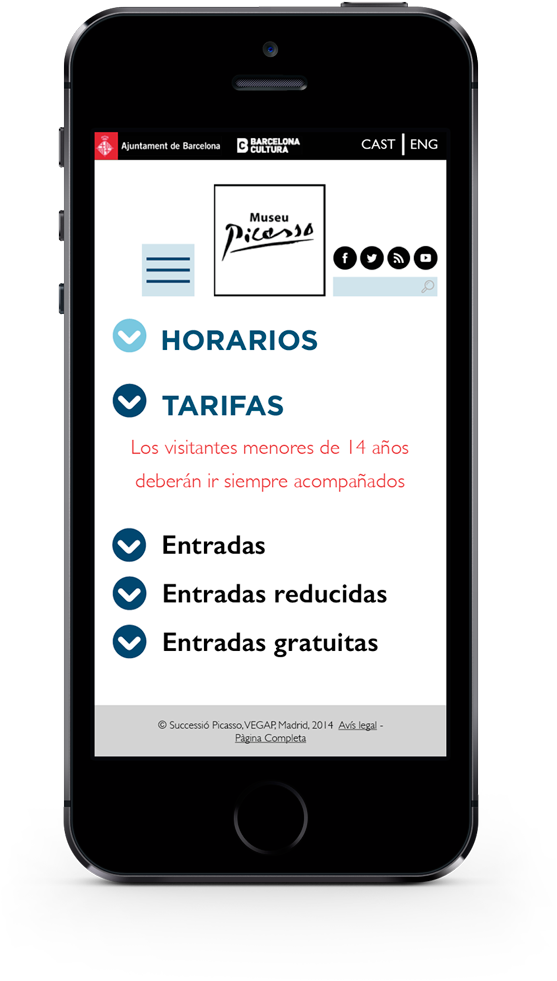 Rediseño De La Web Del Museo Picasso - Android (1000x1319), Png Download