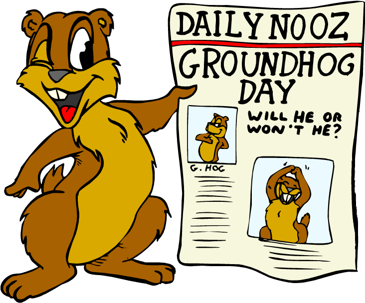 Ground - Groundhogs Day Clip Art (750x620), Png Download