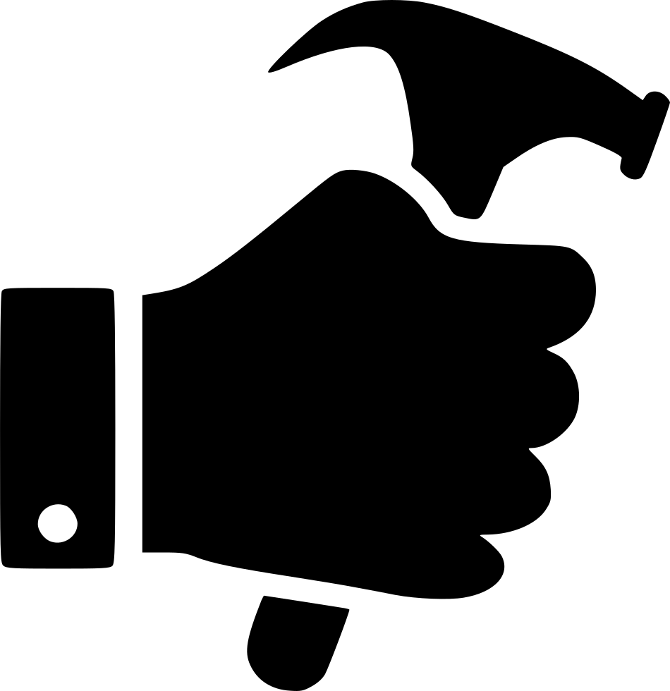Png File - Hand Hammer Icon Png (950x980), Png Download