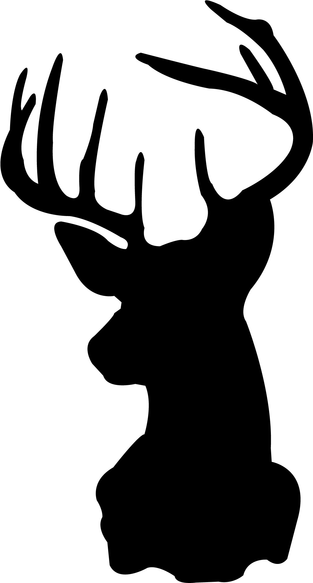Deer Hunting Clipart Clipart Panda Free Clipart Images - Printable Deer Pumpkin Stencil (2100x2100), Png Download
