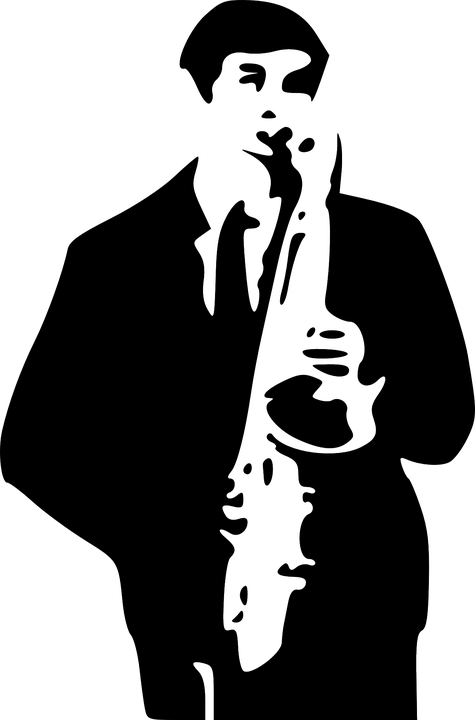 Person Smoking Cliparts 14, Buy Clip Art - Saxophone Player Vector (475x720), Png Download