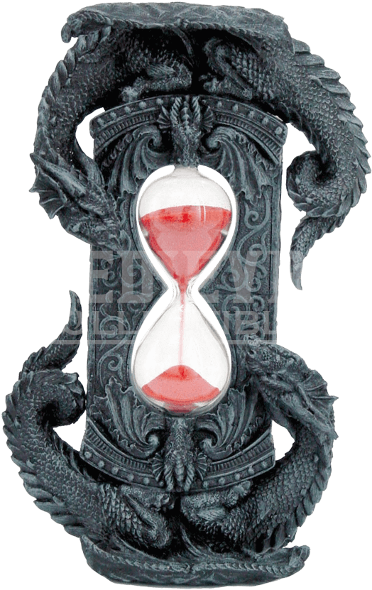 Twin Dragon Sand Timer - Sand Glass Dragon (850x850), Png Download