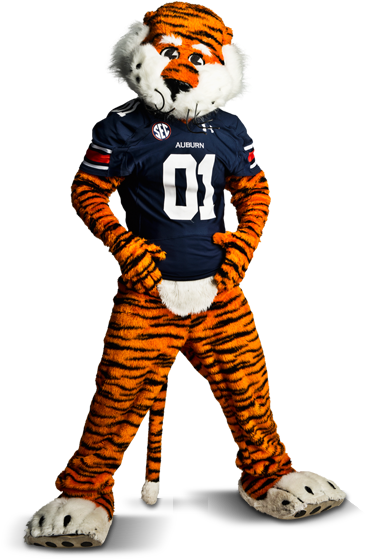 Photo Of Aubie The Tiger, The Winner Of Capital One - Auburn Football Mascot (500x650), Png Download