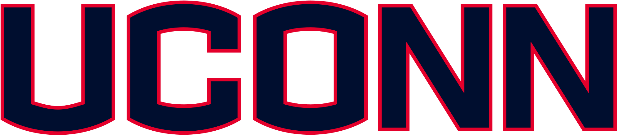 Husky Svg Uconn - Connecticut Huskies Text (2000x449), Png Download