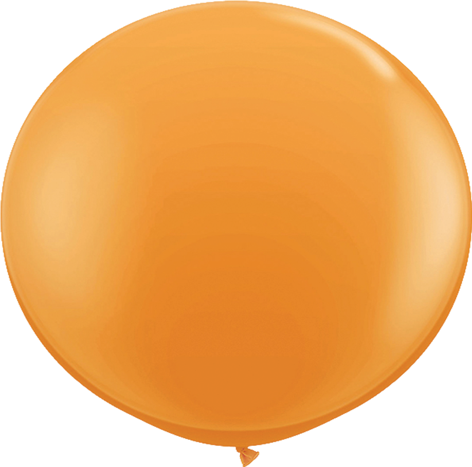 36" Orange Latex Balloon - Balloons (1140x972), Png Download