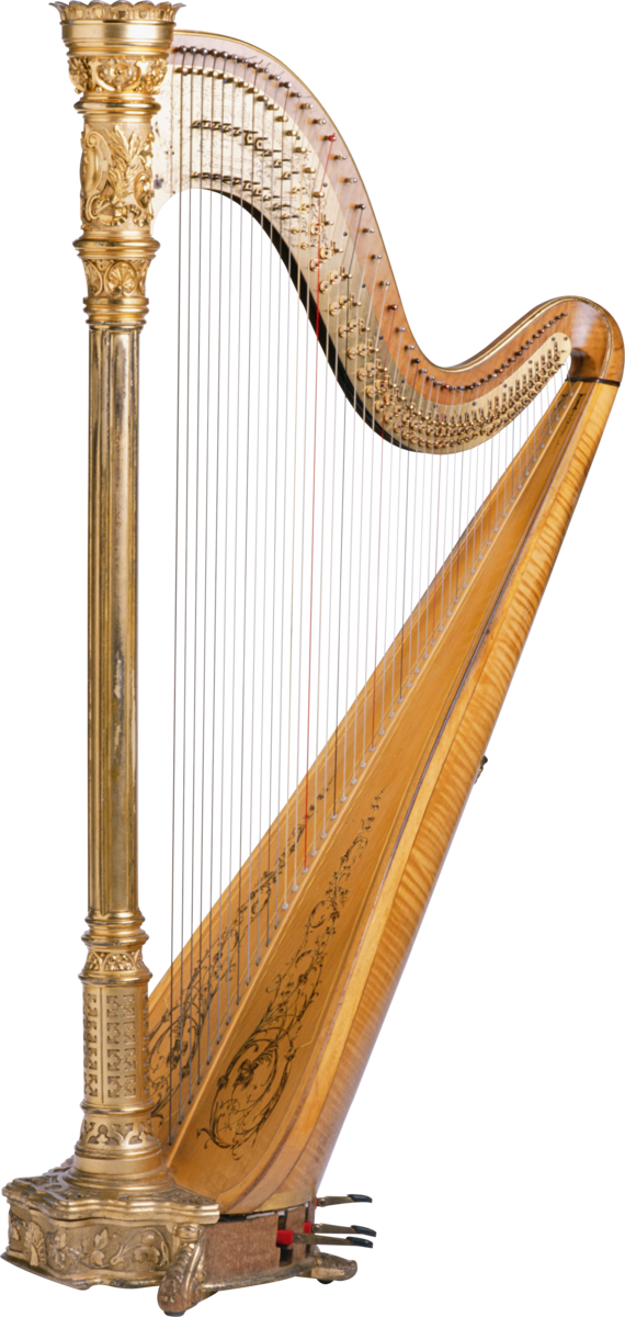 Harp Png (570x1200), Png Download