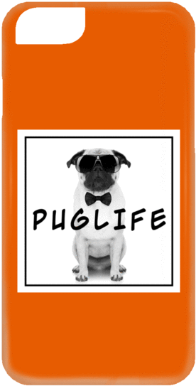 Pug Life Iphone 5 And 6 Cases - Motorola Moto G5 Plus Leren Portemonnee Hoesje Dog (600x600), Png Download
