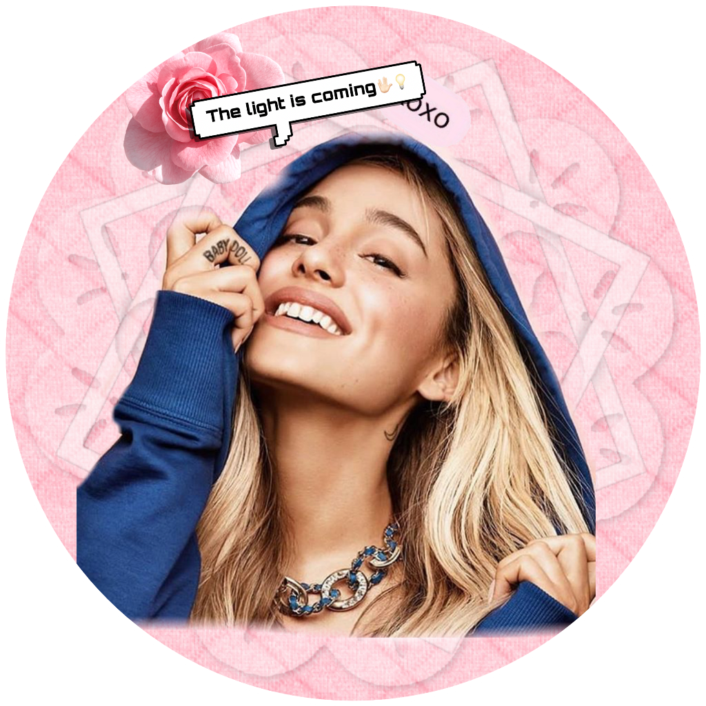 Ariana Grande Clipart Blue - Ariana Grande Elle 2018 (1024x1024), Png Download
