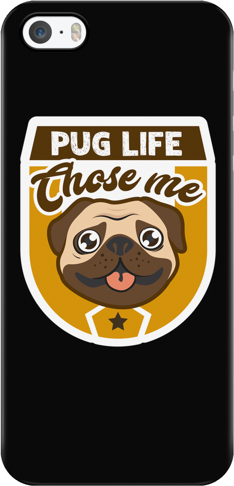Pug Life Iphone Case Black - Mobile Phone (1024x1024), Png Download