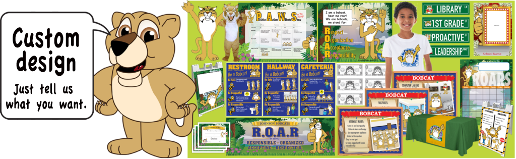 Lion Cub Mascot - Pbis Bobcats (1024x315), Png Download
