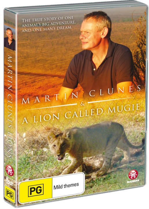 "martin Clunes Gets A Bit Soppy Around Animals Even - Martin Clunes - A Lion Called Mugie (dvd) (516x724), Png Download
