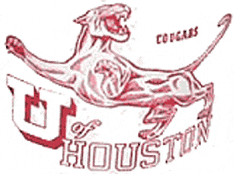 Houston Cougars Iron Ons - Houston Cougar Logos (750x930), Png Download
