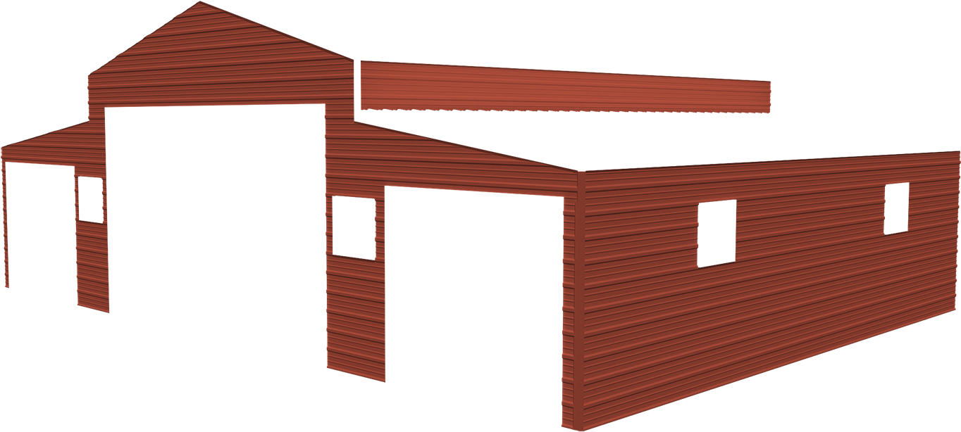 Barn Wall Barn Red - Color (1600x861), Png Download