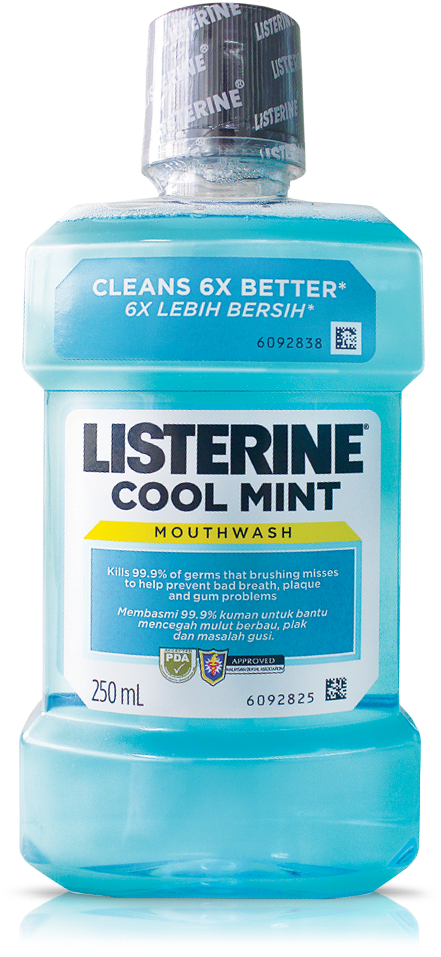 Listerine Png - Listerine Cool Mint Mouthwash 250ml (868x1010), Png Download