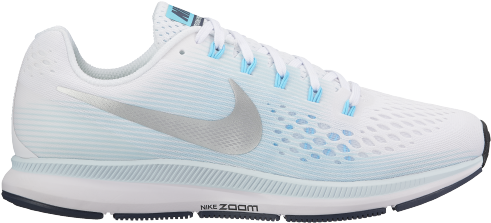 Nike Air Zoom Pegasus 34 Ladies Running Shoes - Nike (600x600), Png Download