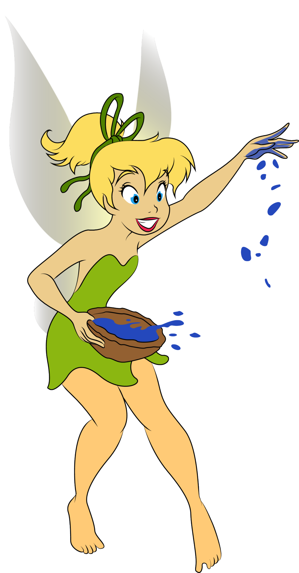 Vector Free Download Fairy Vector Resources First Up - Tinker Bell (1002x1920), Png Download