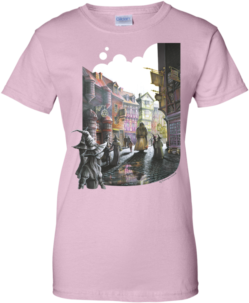 Harry Potter - Diagon Alley Unisex T-shirts (1024x1024), Png Download