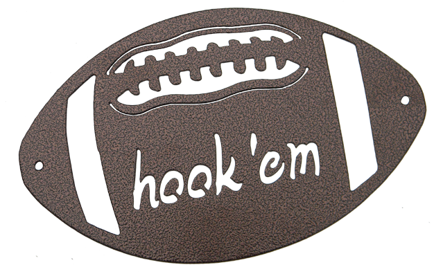 Hook 'em Football - Hook 'em (1000x400), Png Download