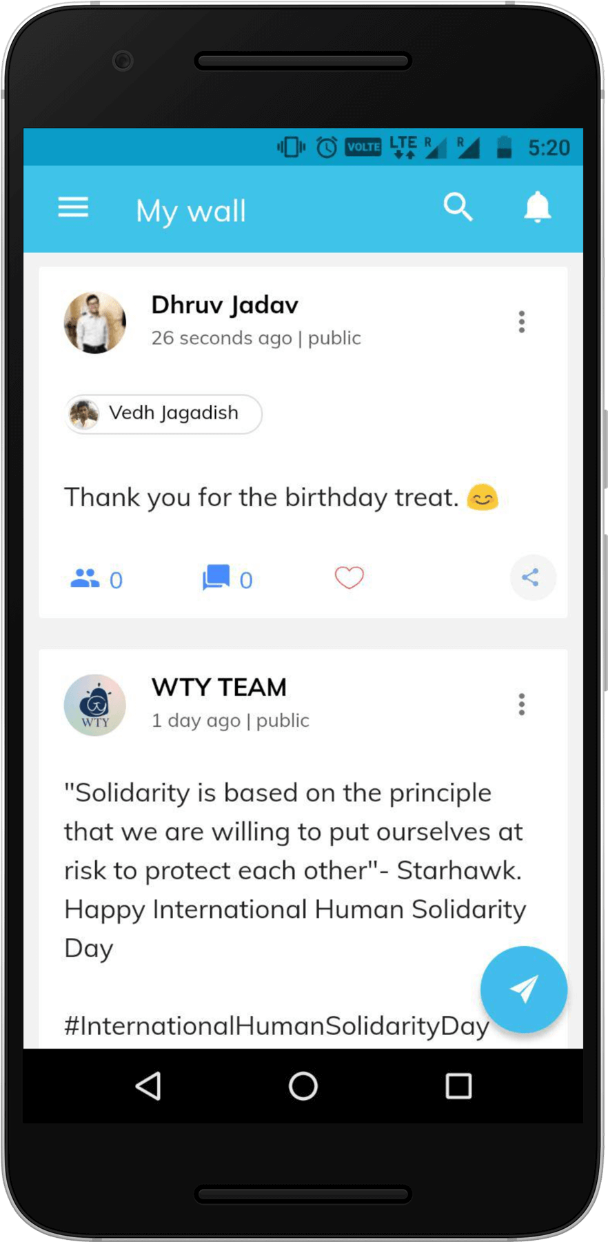 Send Message Step - Facebook On Phone Png (2000x2000), Png Download
