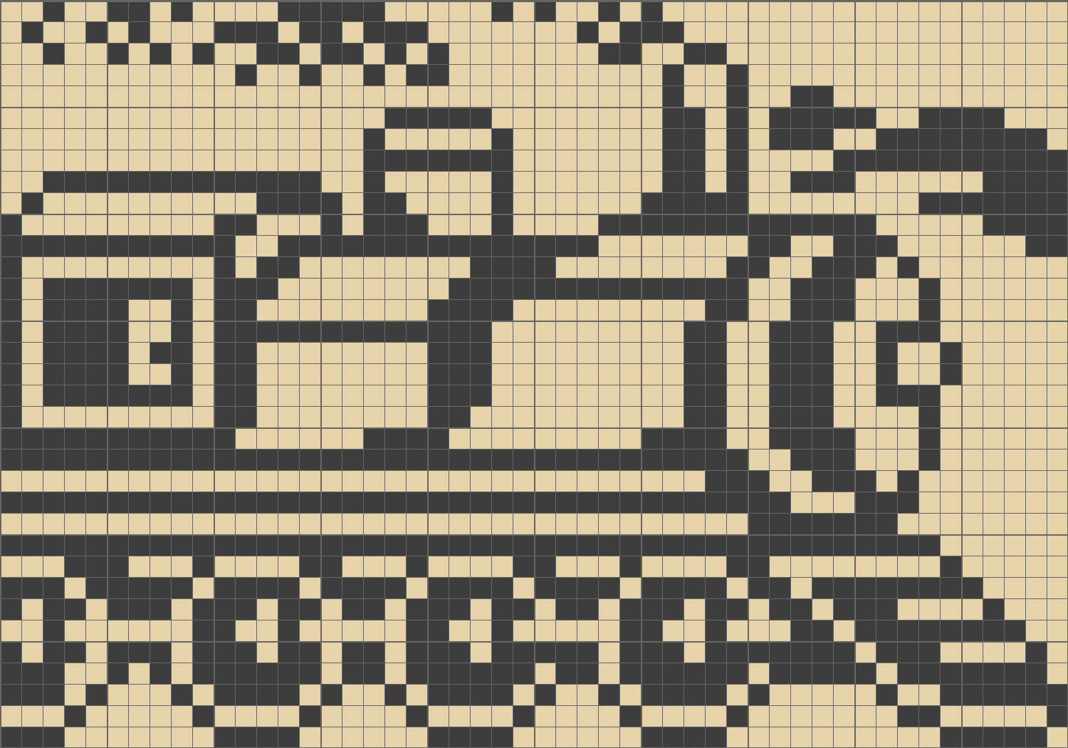 Solution For Original Crossme Level - Nonogram (1500x1050), Png Download