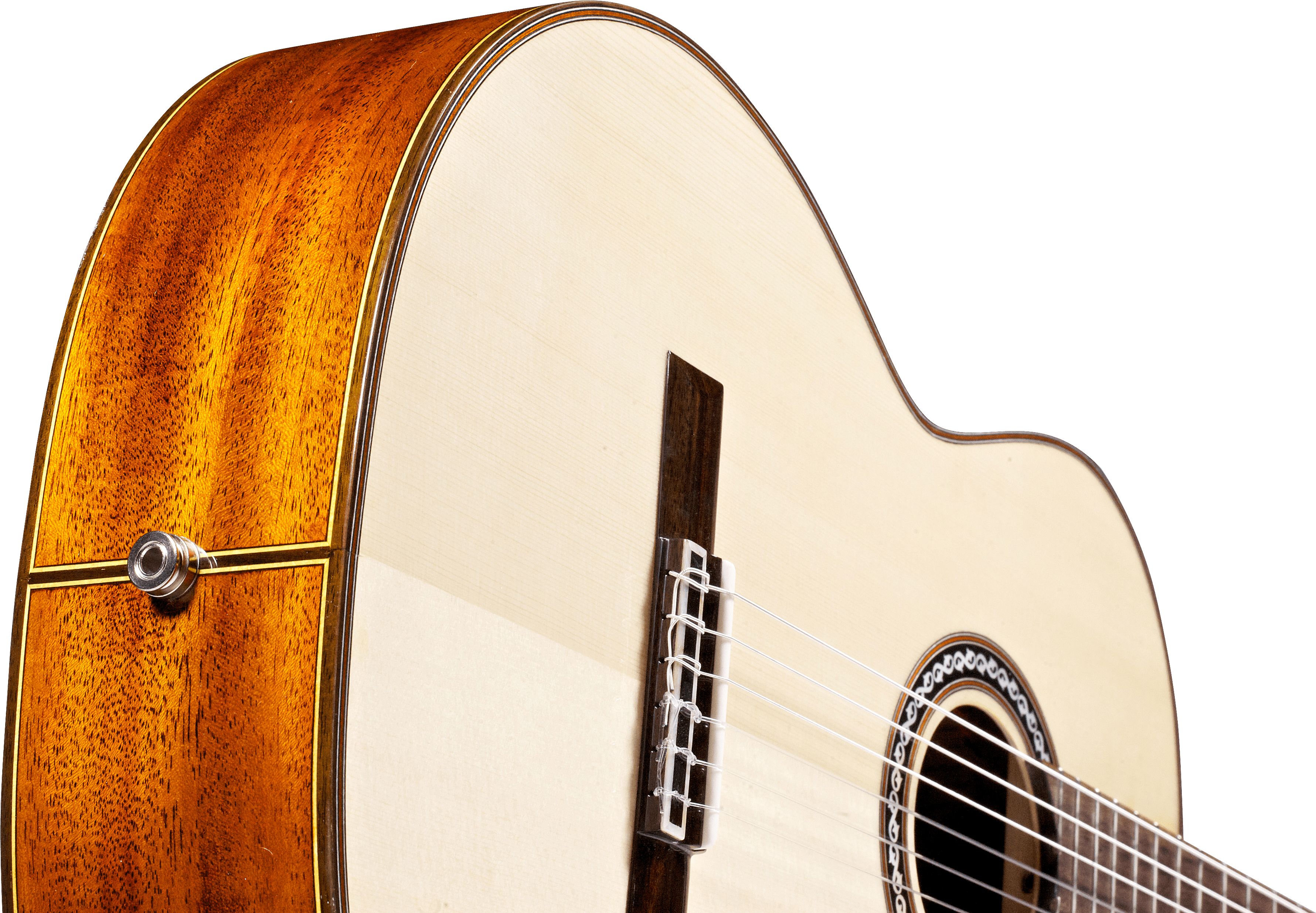 Review New Nylon String Guitars For Any Budget And - Acoustic Guitar (3661x2519), Png Download