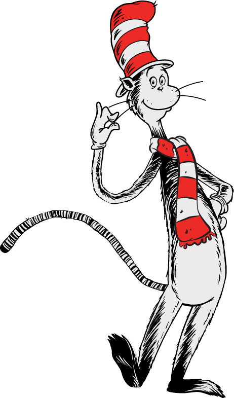 Seuss, Dr Seuss Mural, Image Cat, Pbs Kids, Cat - Character Cat In The Hat (462x785), Png Download