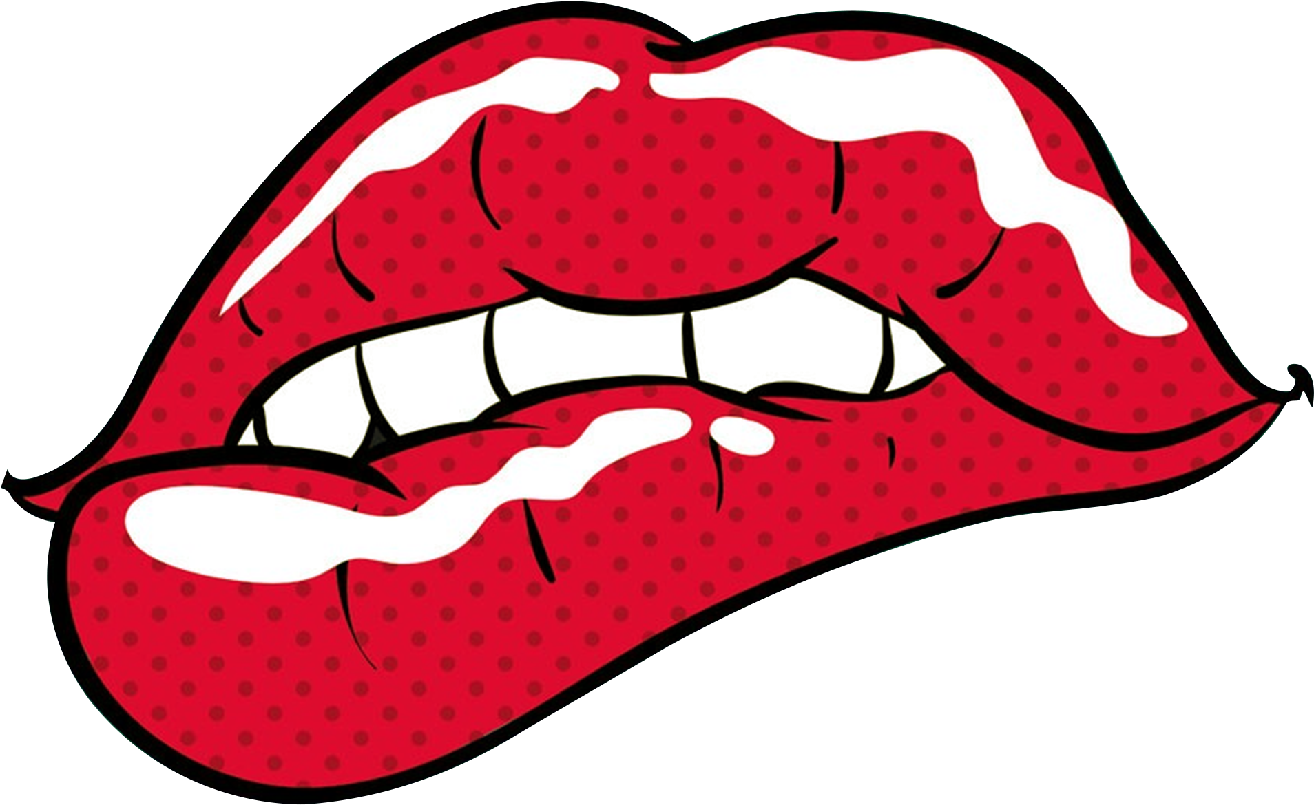 Pop Art Lips (715x715), Png Download