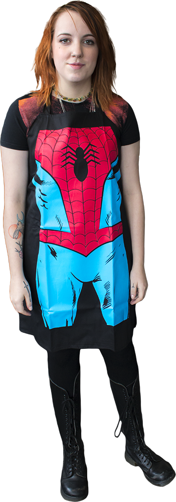 Spiderman Be The Character Apron - Spiderman - Spiderman Be The Character Apron (351x1000), Png Download