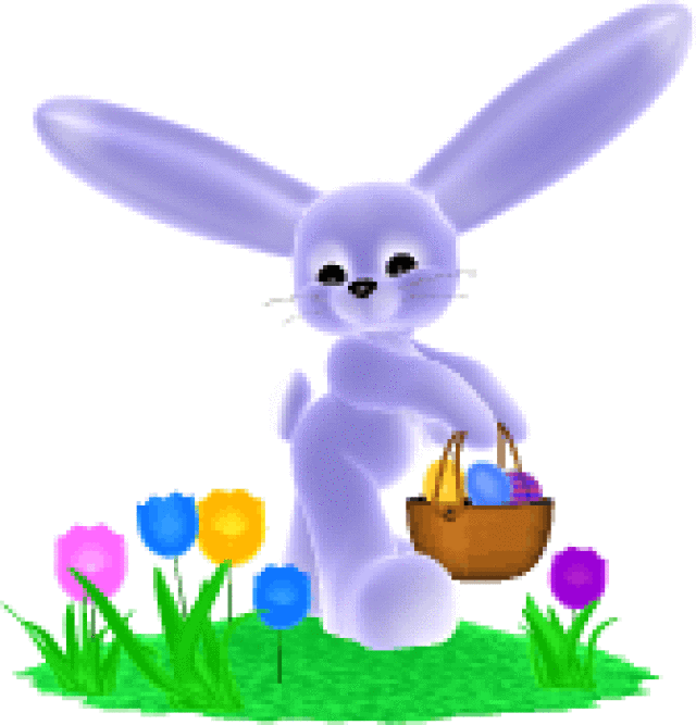 Thousands Of High Quality Free Easter Clip Art - Easter Bunny With Cross (640x667), Png Download