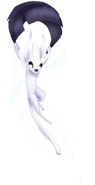 Everyone Needs A Transparent Gliding Ori On Their Dash - Ori And The Blind Forest Png (500x706), Png Download