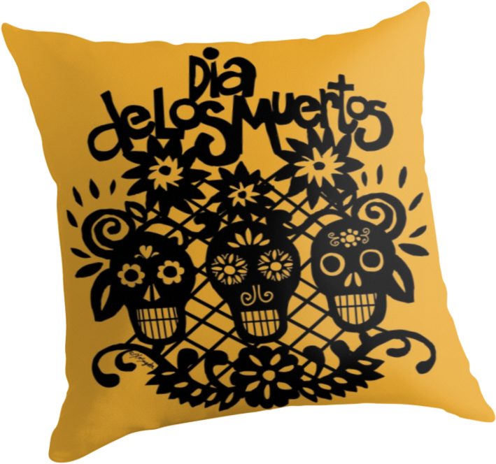 Dia De Los Muertos Black Paper Skulls - Black Sugar Skulls Ornament (round) (875x875), Png Download