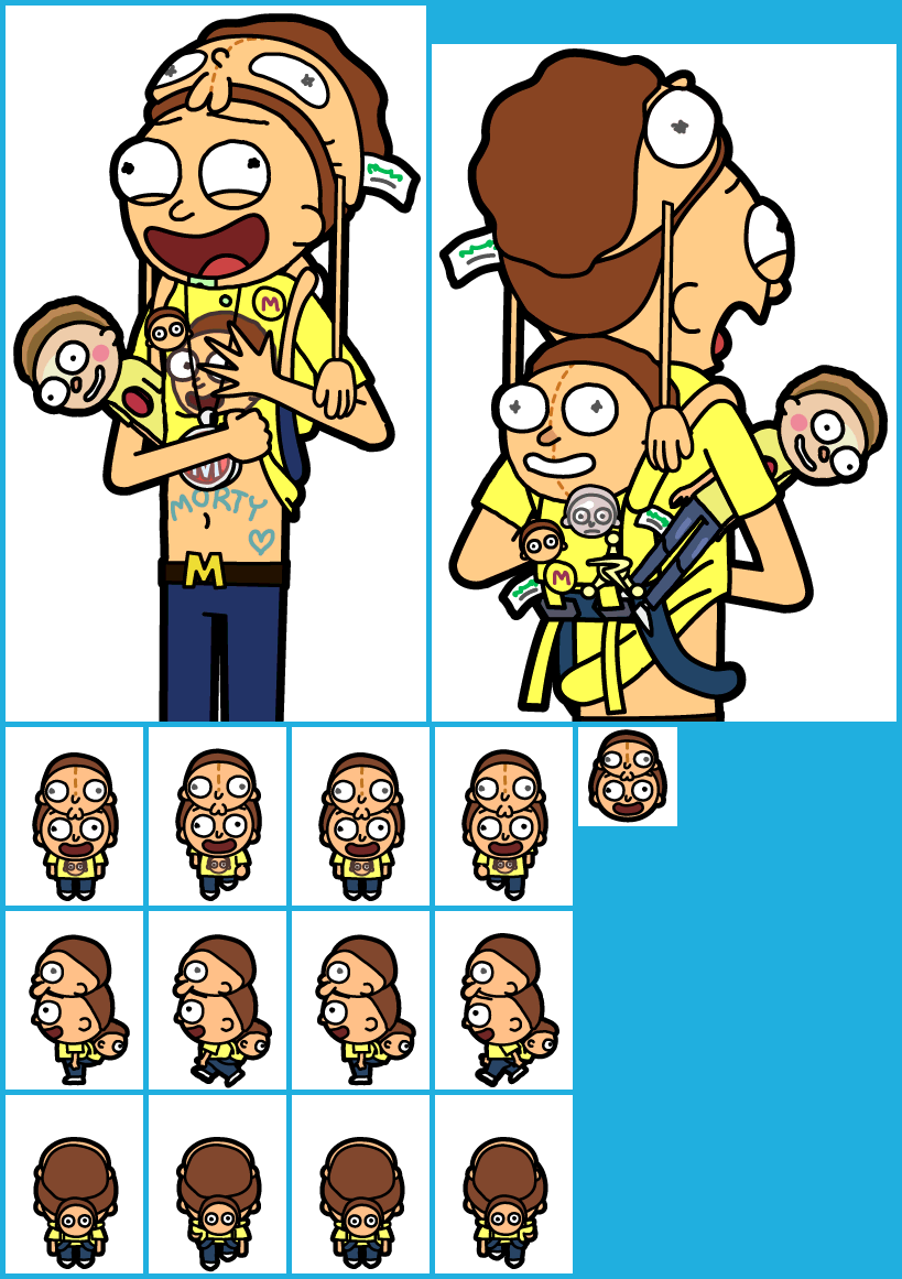 Morty 115 Clipart Rick Sanchez Morty Smith Pocket Mortys - Pocket Mortys Super Morty Fan Morty (819x1161), Png Download