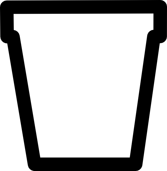 Clip Art Flower Pot (582x598), Png Download