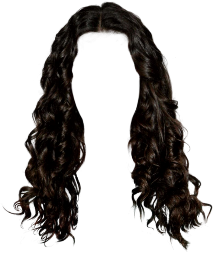 Wig Hair Black Brunette Curly Wavy - Women Khaki Adidas Superstars (800x933), Png Download