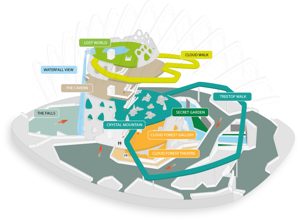 Enlarge Map - Cloud Forest (1200x800), Png Download