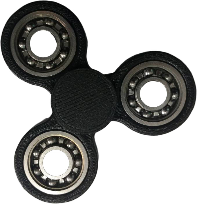Black Fidget Spinner Png Photos - Fidget Spinner (679x704), Png Download