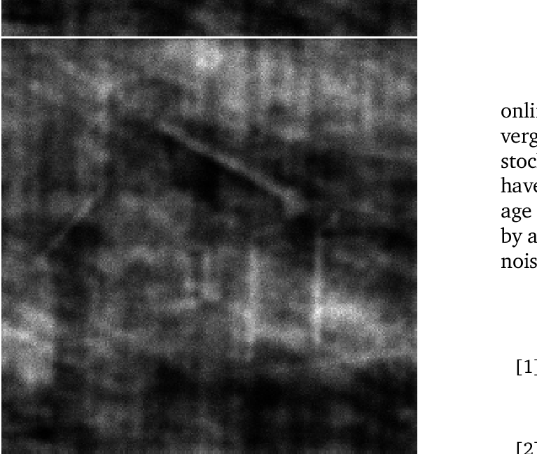 Degraded Image 1 (top), And Degraded Image - Monochrome (767x649), Png Download