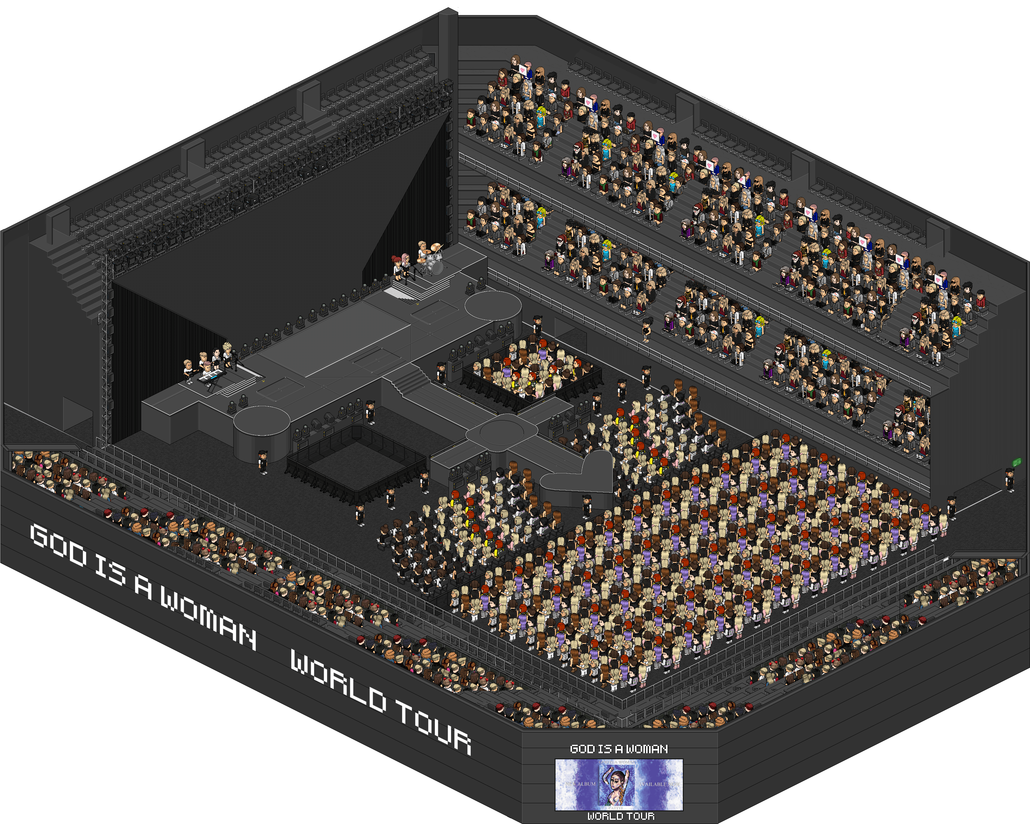 Cattye Tour 2018 Stage - Portable Network Graphics (3772x3130), Png Download