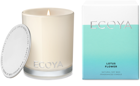 Lotus Flower Mini Madison Jar - Ecoya Sweet Pea & Jasmine Mini Candle (570x570), Png Download