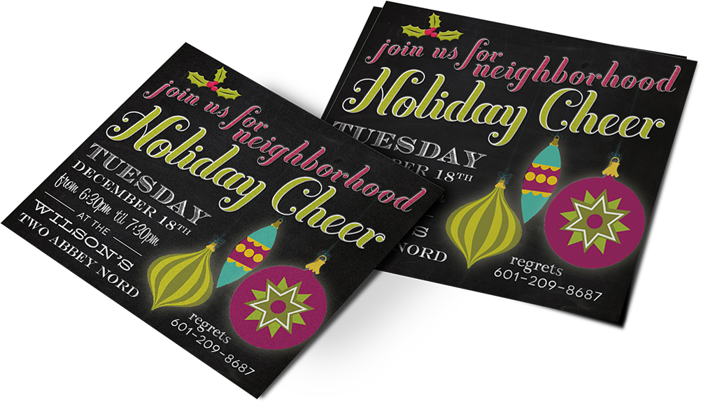Christmas Party Invitation - Flyer (1230x1044), Png Download