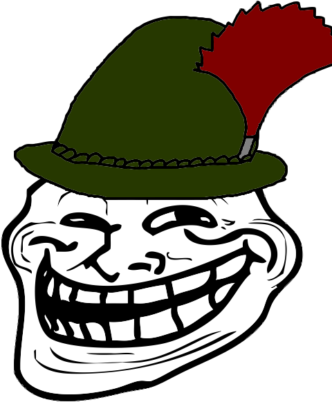 Headgear Hat Plant Leaf Clip Art Fictional Character - Troll Face You Just Lost The Game (500x650), Png Download