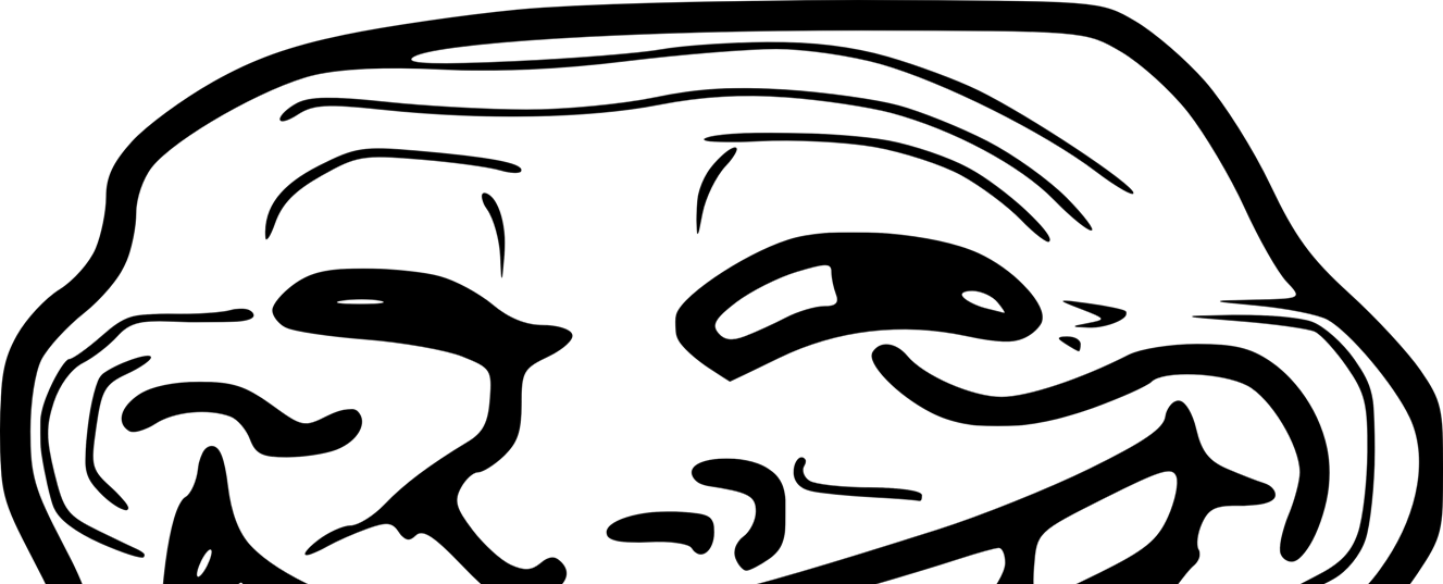 Quieres Descubrir La Coordenada, Lee Abajo - Troll Face (1327x537), Png Download