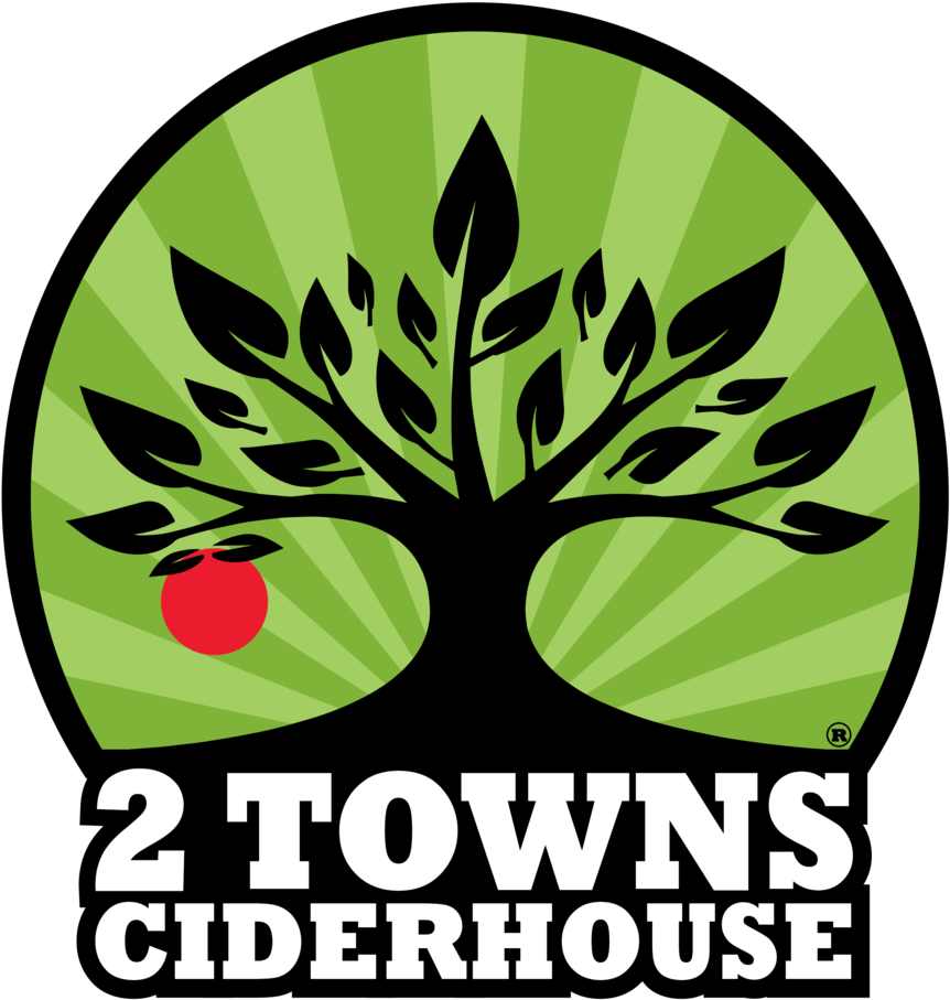2towns - Two Towns Cider Logo (1000x1000), Png Download