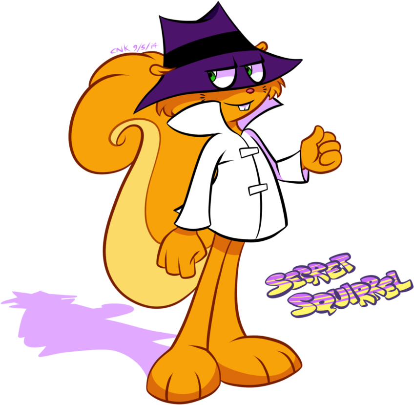 Secret Clipart Shhh - Secret Squirrel Anime (911x877), Png Download